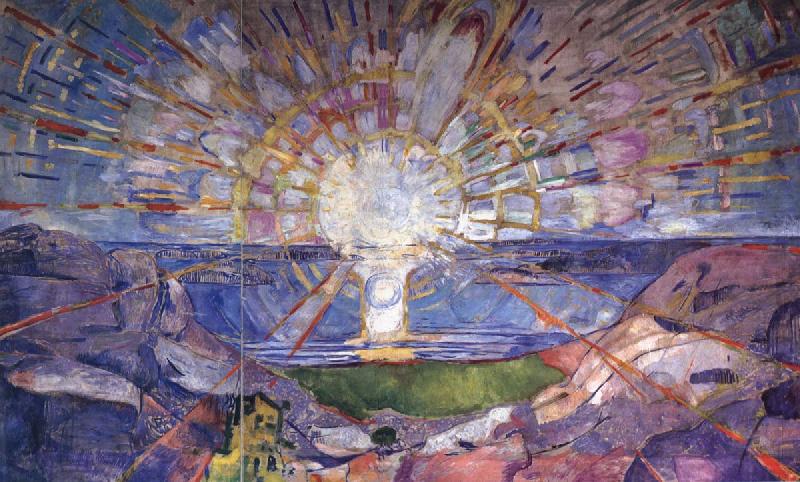 Edvard Munch the sun china oil painting image